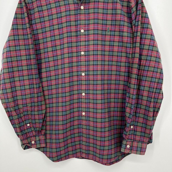 Polo Ralph Lauren Long Sleeve Button Shirt Men's L Multicolor Plaid Print Classi - Picture 3 of 9